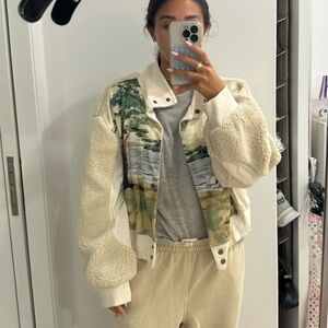 Anthropologie Sherpa Bomber Jacket